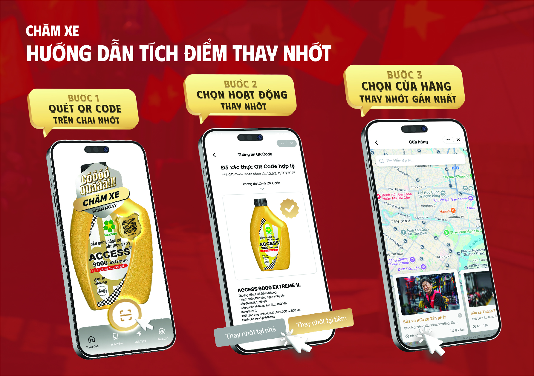 Tích điểm qua việc thay nhớt