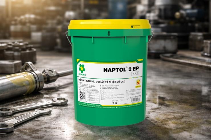 Mỡ bôi trơn chịu cực áp và nhiệt độ cao Naptol 2 EP 