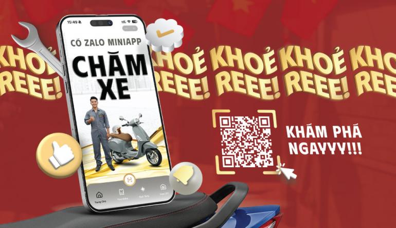 Zalo Mini App Chăm Xe: Chăm xe thảnh thơi, nhận thêm quà Tết