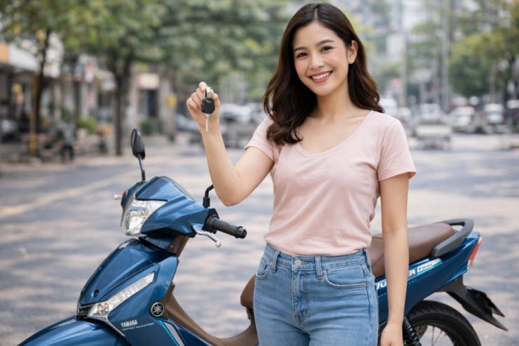 Xe máy số cho nữ nào gọn nhẹ và phù hợp đi lại hằng ngày?