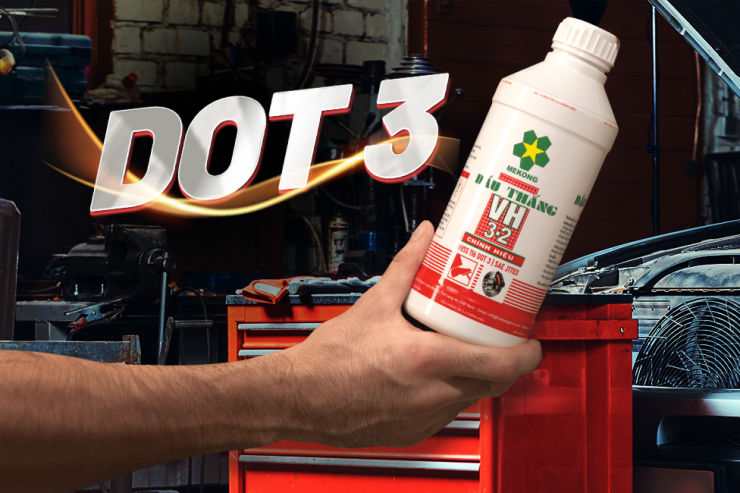 Dầu phanh DOT3 là gì? So sánh dầu phanh DOT3 và DOT4
