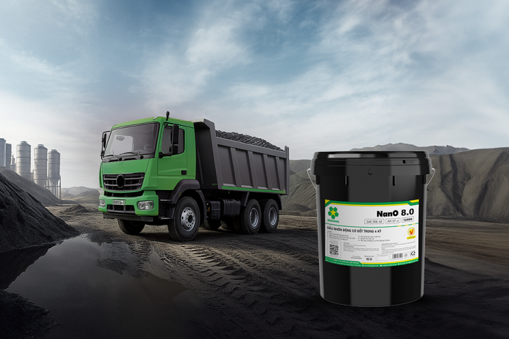 Dầu động cơ diesel tải nặng Nano 8.0 và những ứng dụng phổ biến