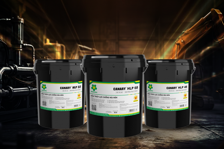 Dầu thủy lực chống mài mòn Canary HLP có cấp độ nhớt nào?