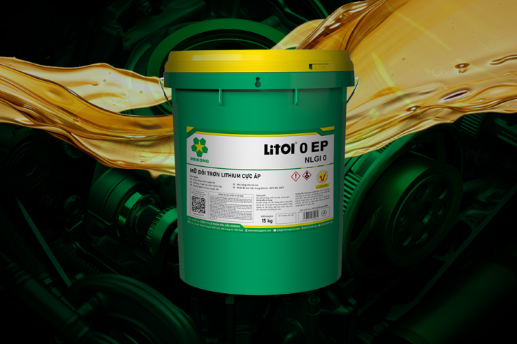 Mỡ bôi trơn lithium cực áp Litol 0 EP cho hệ thống bơm mỡ trung tâm và khí nén