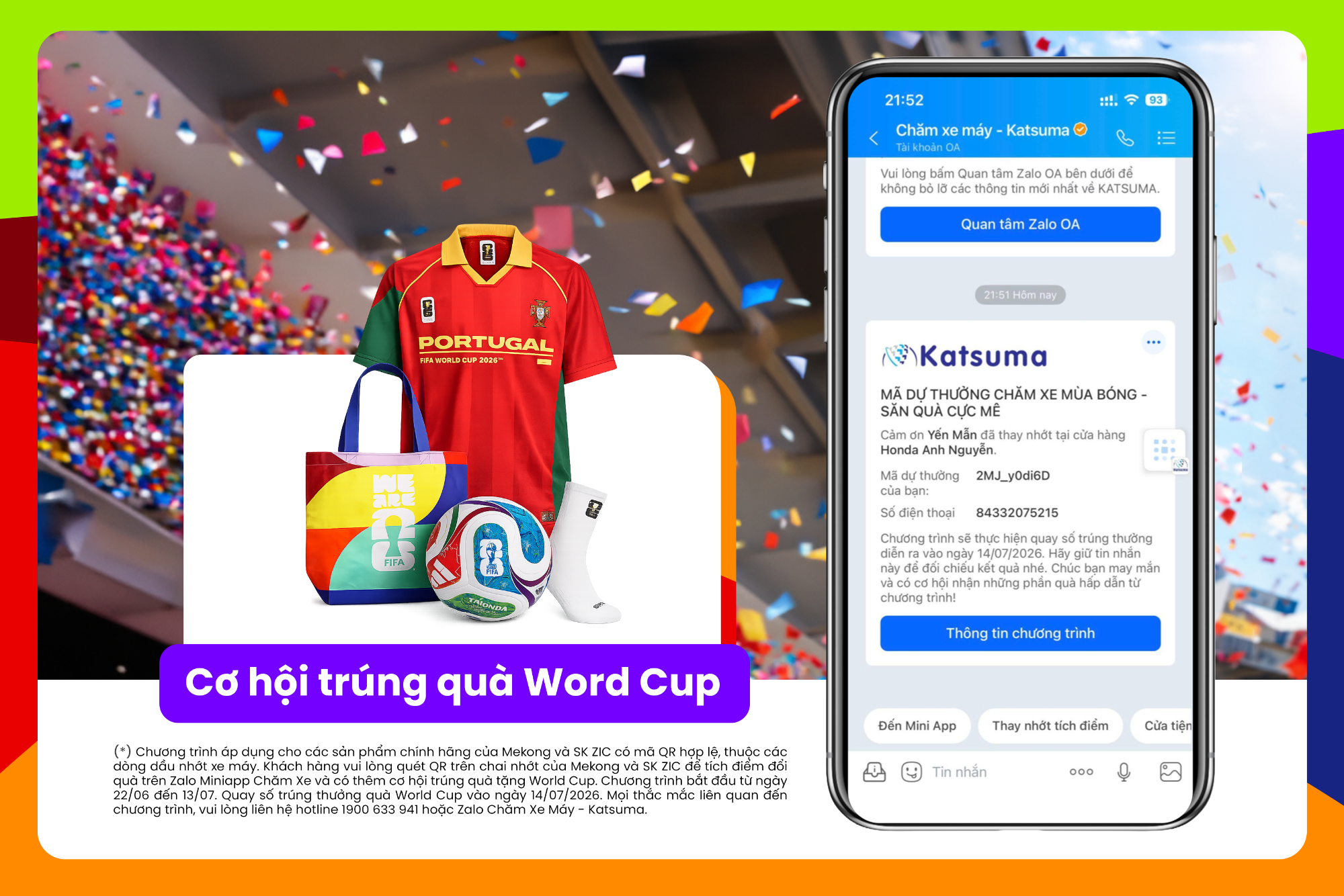 Săn quà World Cup từ Adidas và Coolmate