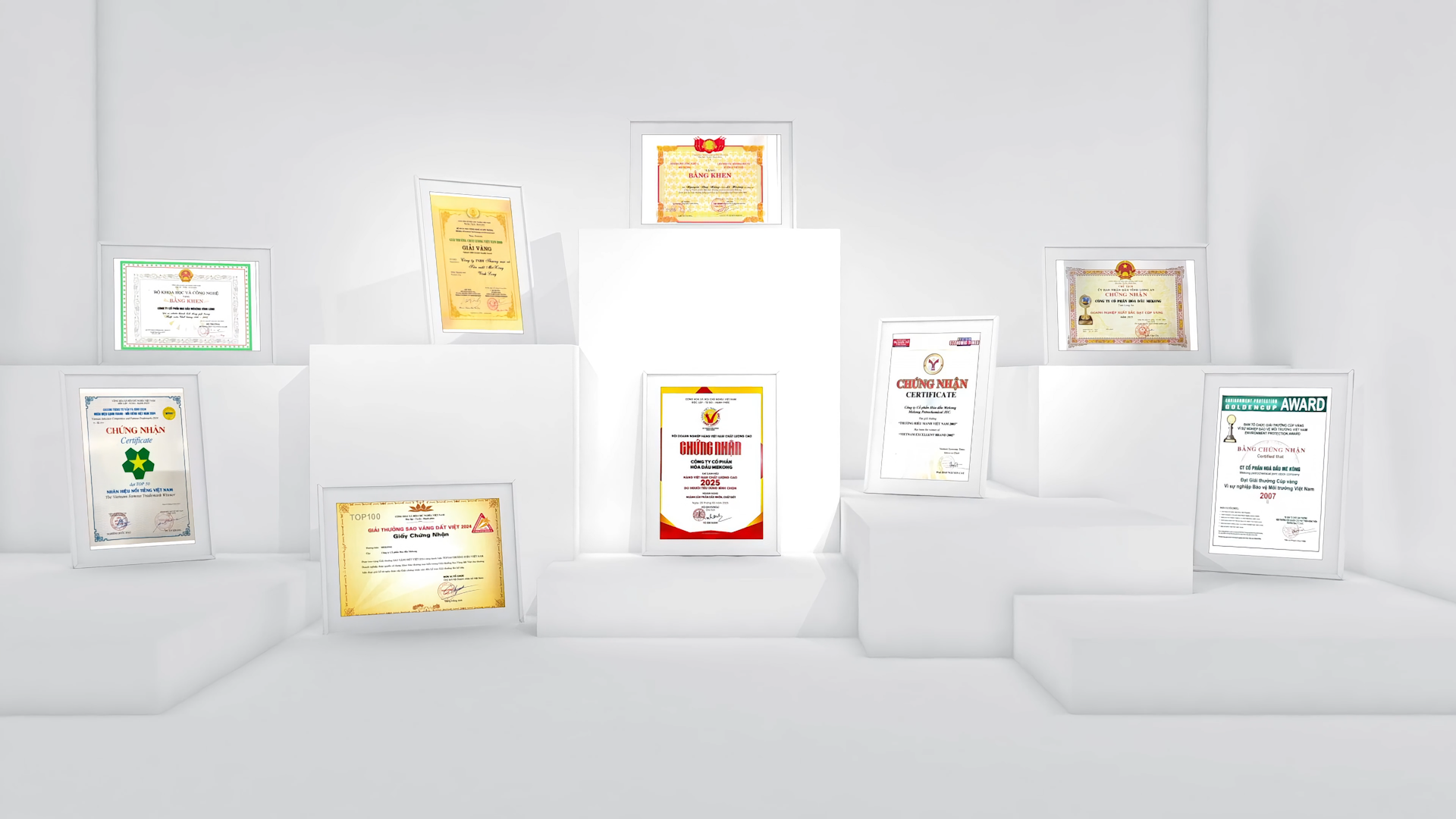 Giải thưởng và chứng nhận của Hóa Dầu Mekong