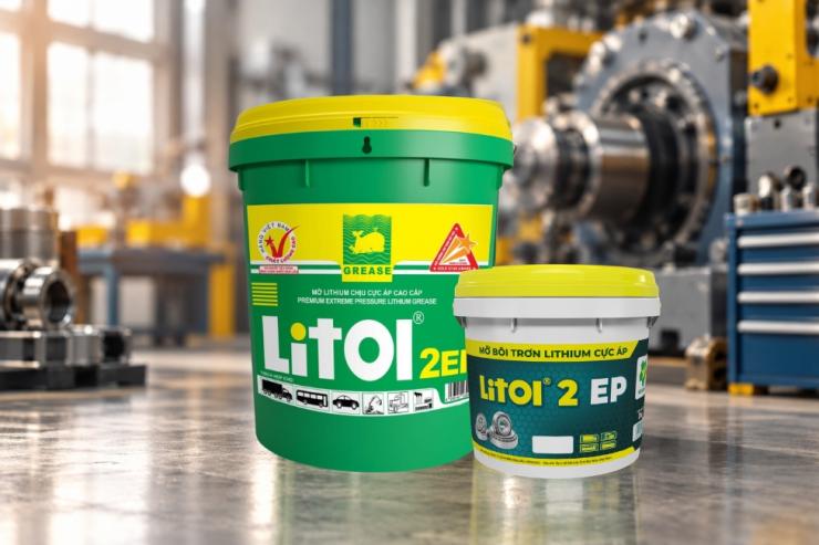 Mỡ bôi trơn lithium cực áp Litol 2 EP cho vòng bi và ổ trục